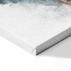 Paris View Watercolor Architecture Canvas Print