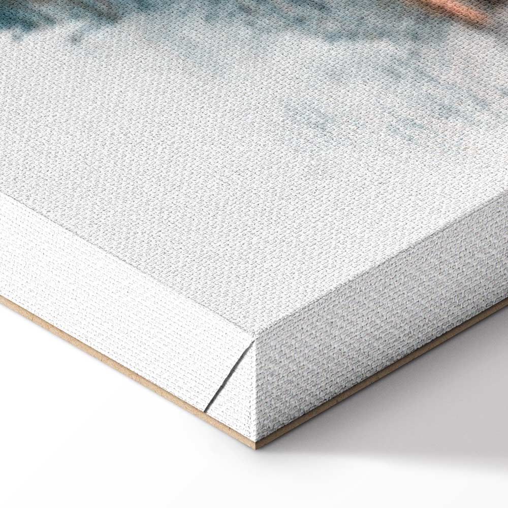 Paris View Watercolor Architecture Canvas Print