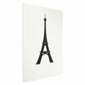 Eiffel Tower Minimalist Black-and-White Graphic Poster