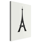 Canvas Print Eiffel Tower Black and White - Abstract