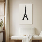 Canvas Print Eiffel Tower Black and White - Abstract