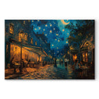 Paris Street Van Gogh Style DIY Large Canvas Print