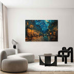 Paris Street Van Gogh Style DIY Large Canvas Print