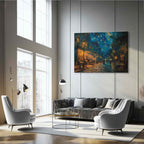 Paris Street Van Gogh Style DIY Large Canvas Print