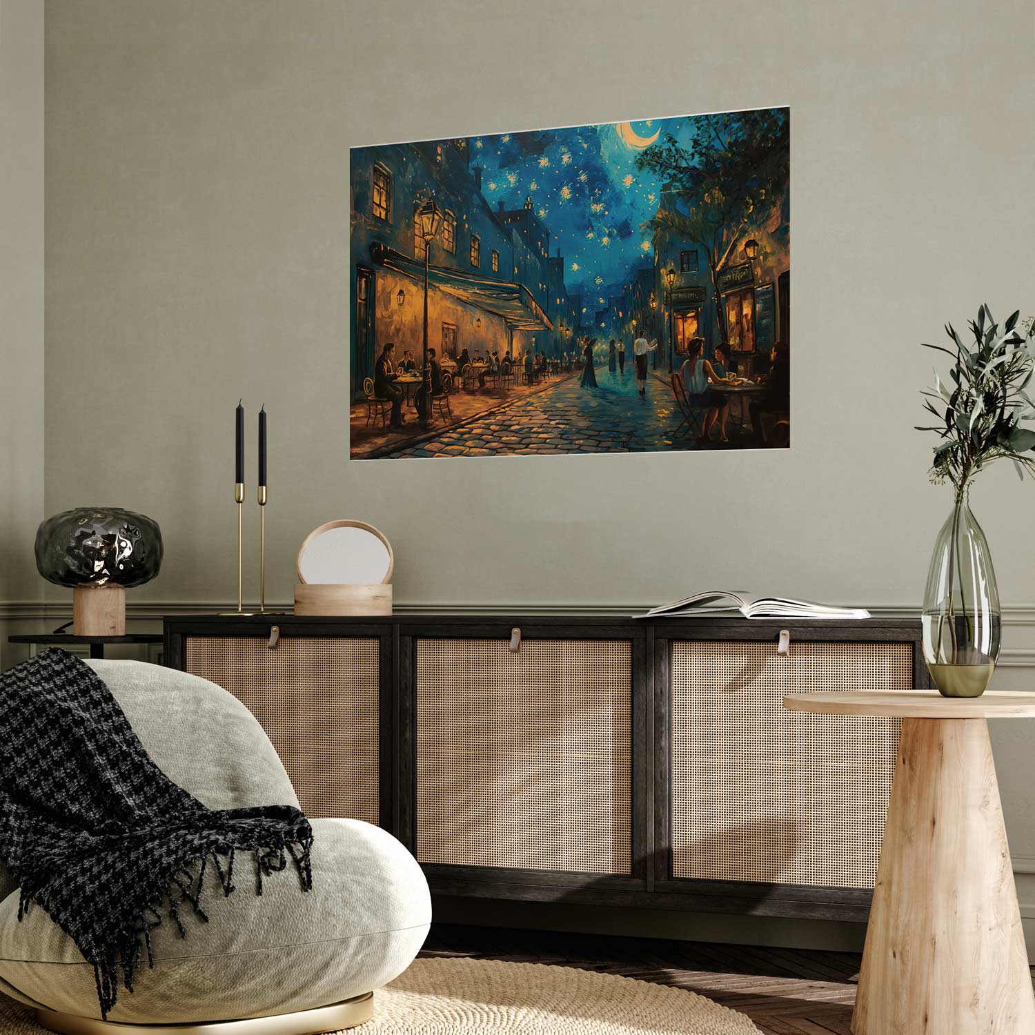 Paris Street Landscape Poster