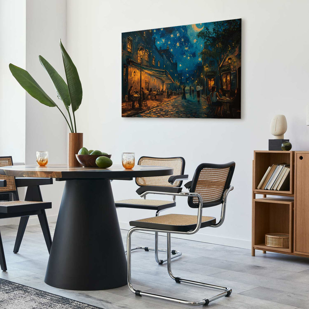 Paris Street Post-Impressionist Canvas Print