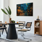 Paris Street Post-Impressionist Canvas Print