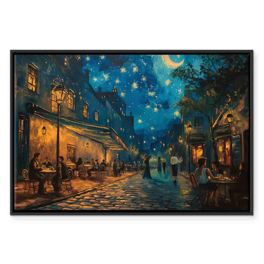 Paris Street Post-Impressionist Canvas Print