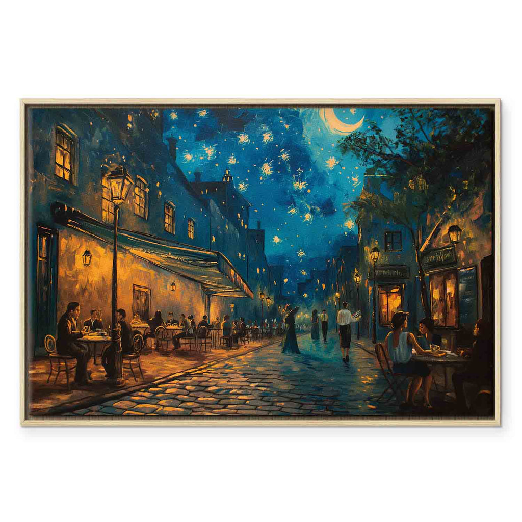 Paris Street Post-Impressionist Canvas Print