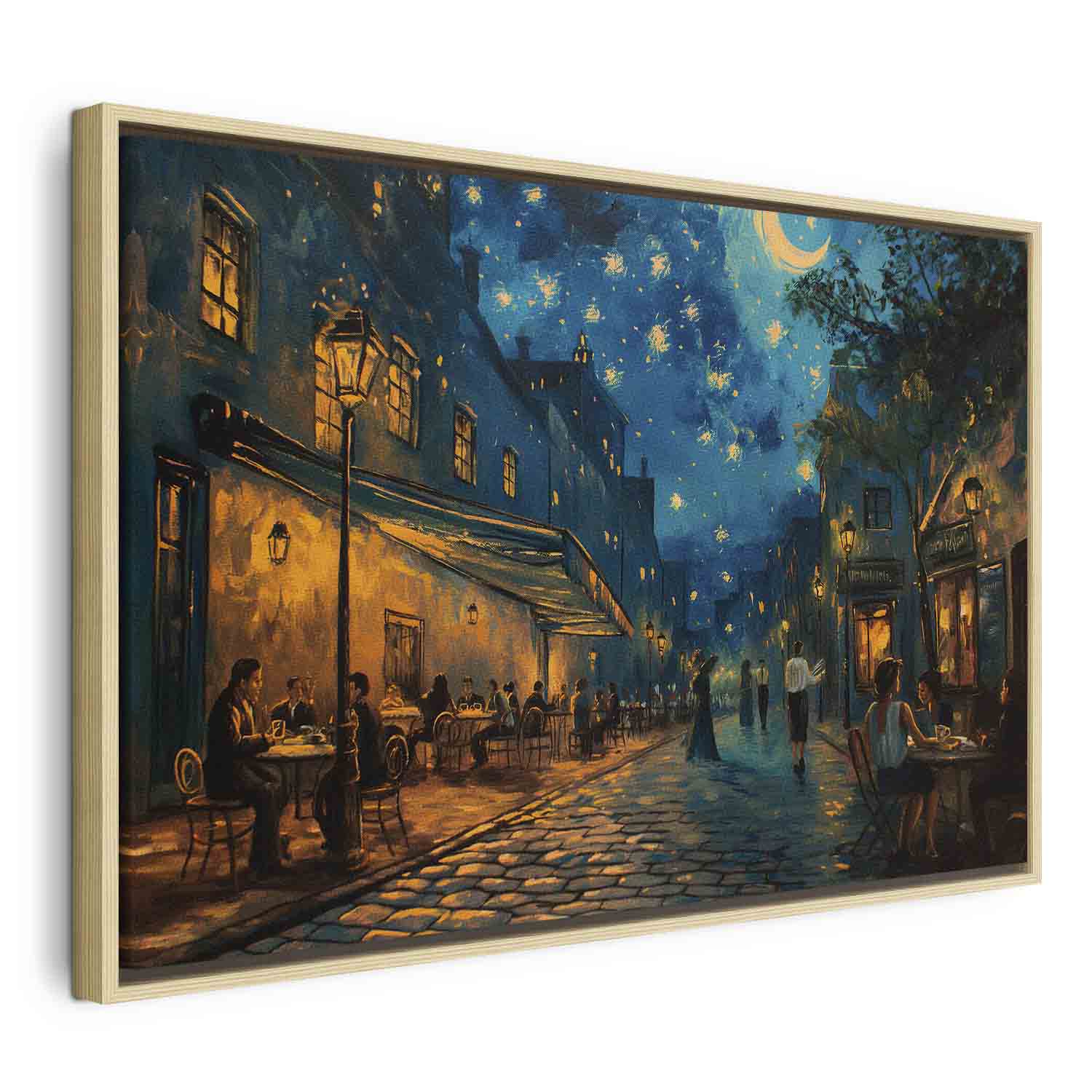 Paris Street Post-Impressionist Canvas Print