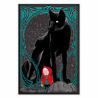 Red Riding Hood and Wolves Fantasy Canvas Print