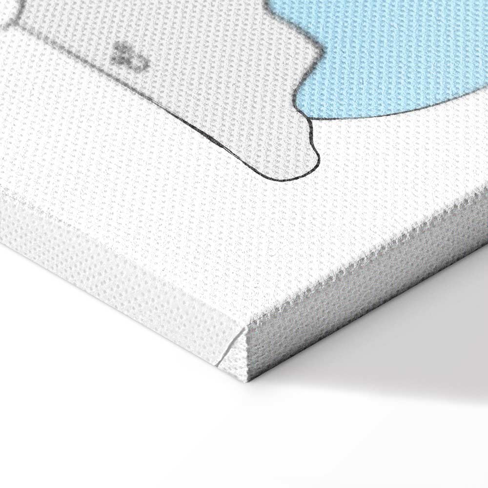 Teddy Bears Beach Summer Canvas Print