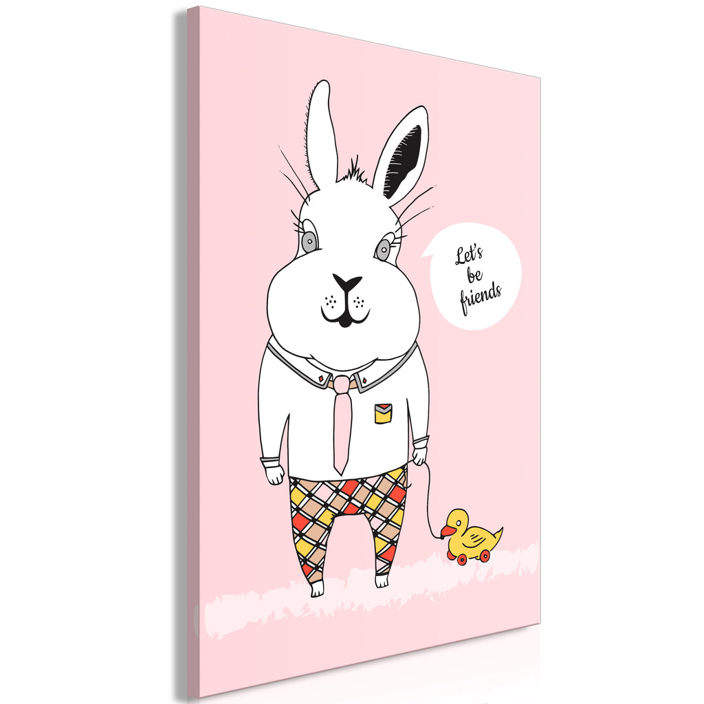 Canvas Print Rabbit's Friend Vertical