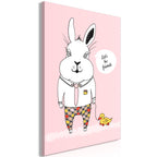 Canvas Print Rabbit's Friend Vertical