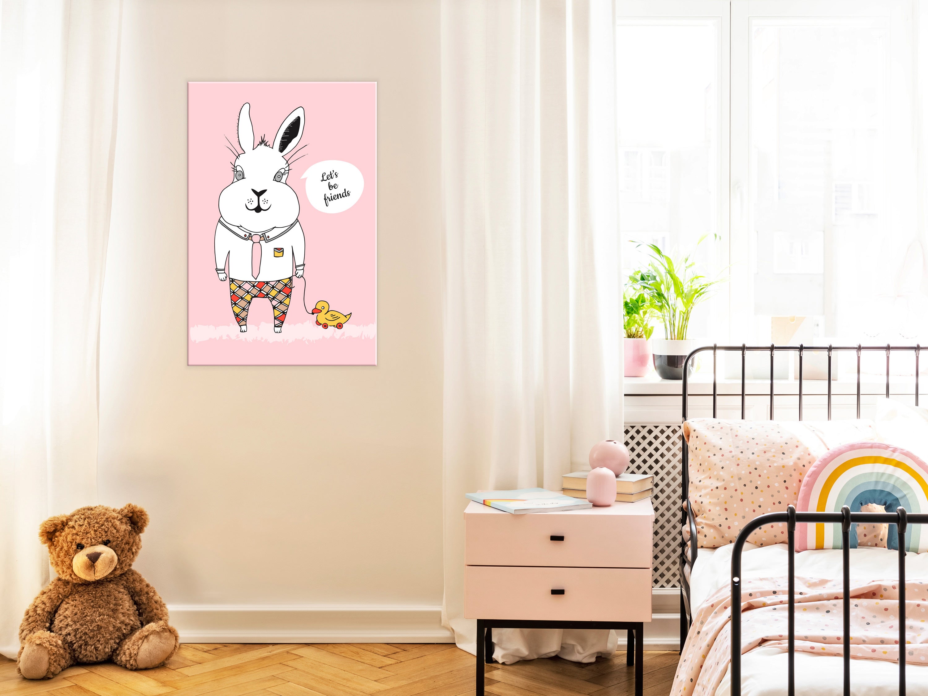 Canvas Print Rabbit's Friend Vertical