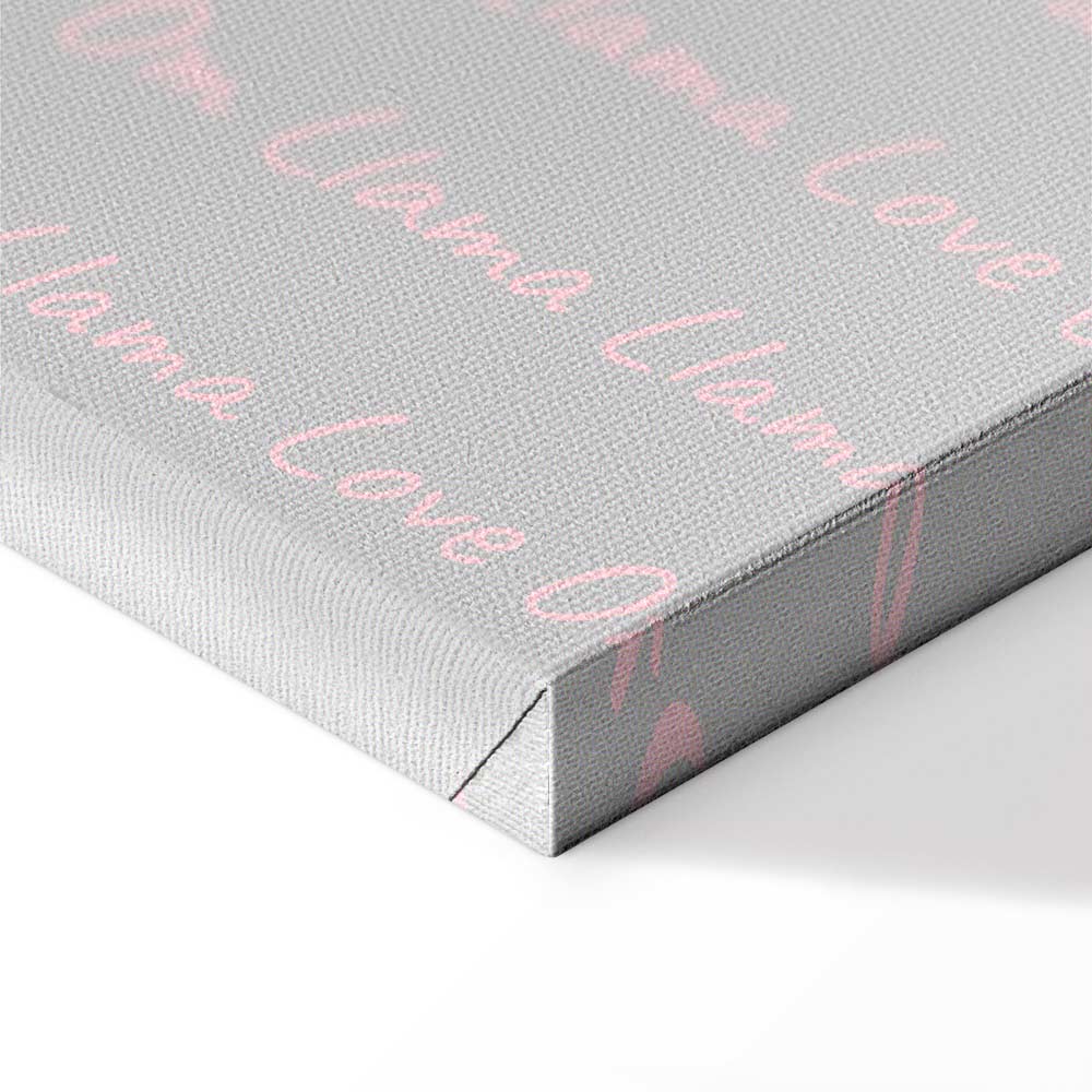 Happy Llama Funny Canvas Print