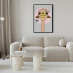 Happy Llama Funny Canvas Print