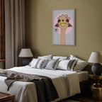 Happy Llama Funny Canvas Print