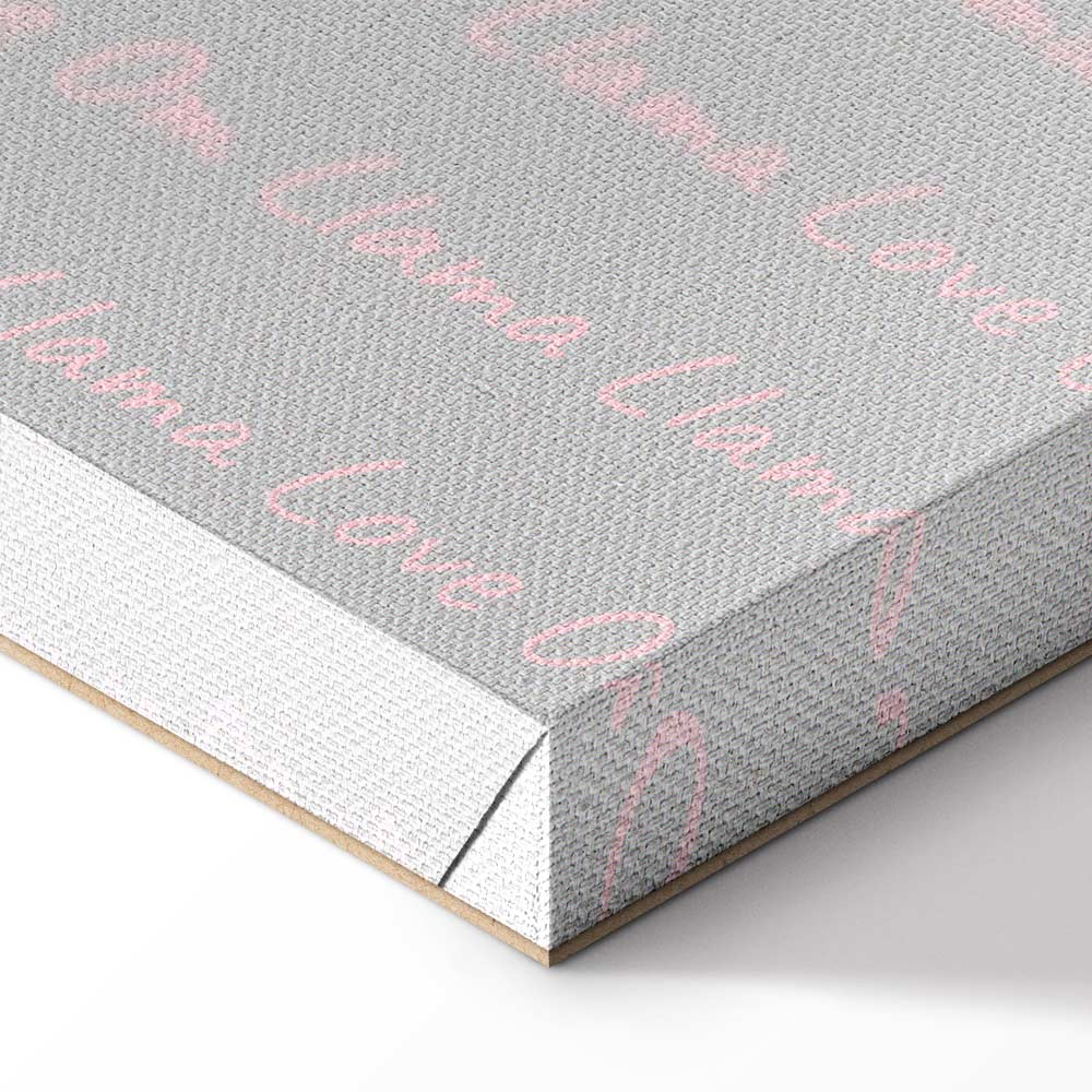 Happy Llama Funny Canvas Print