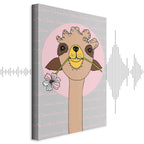 Happy Llama Funny Canvas Print