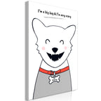Canvas Print Doggy Harry Vertical (1 Part)