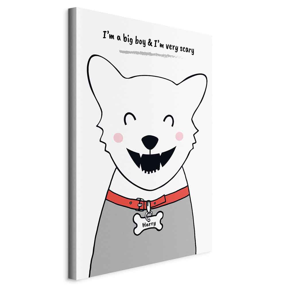 Funny Dog Quote Canvas Print