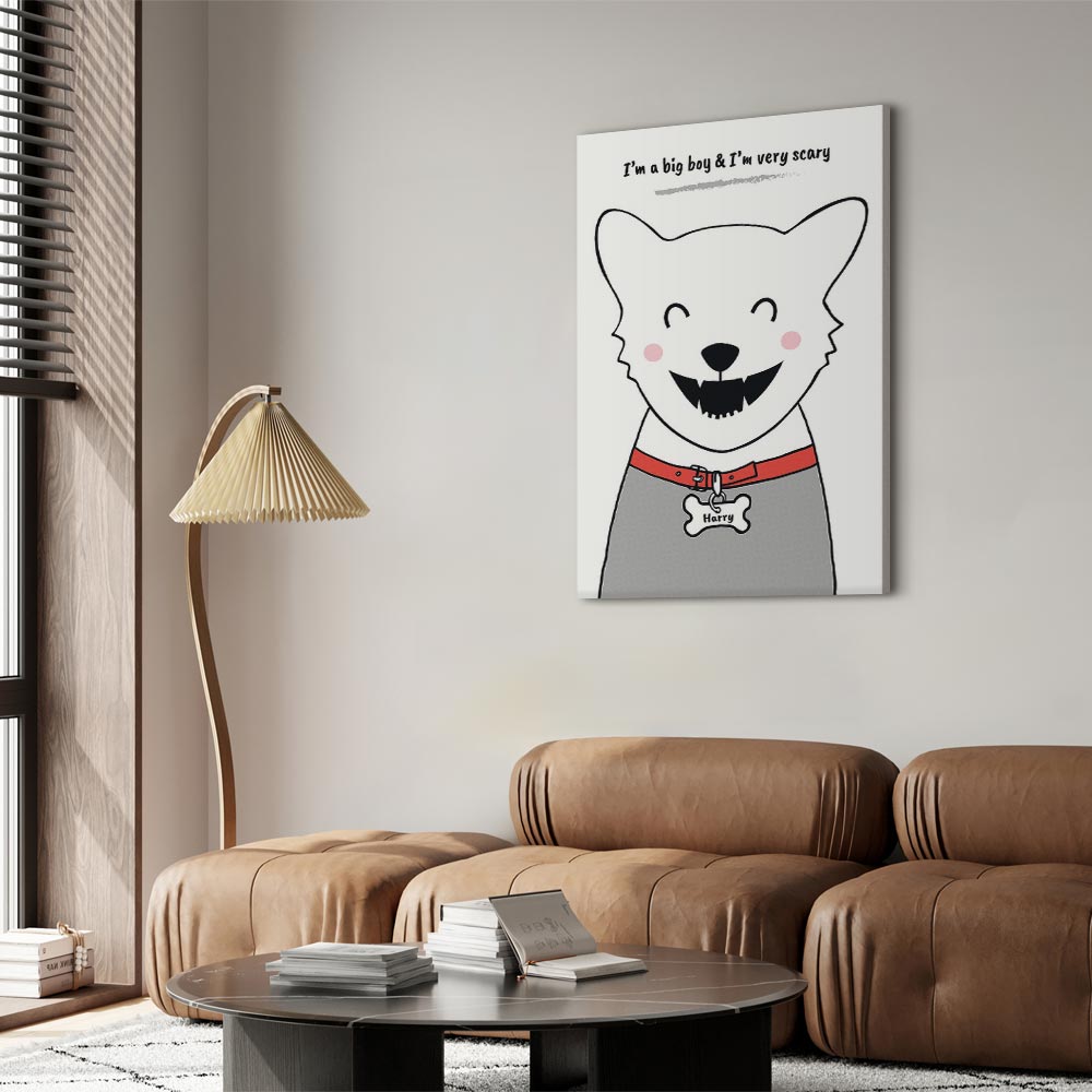 Funny Dog Quote Canvas Print