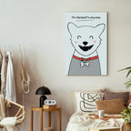 Funny Dog Quote Canvas Print