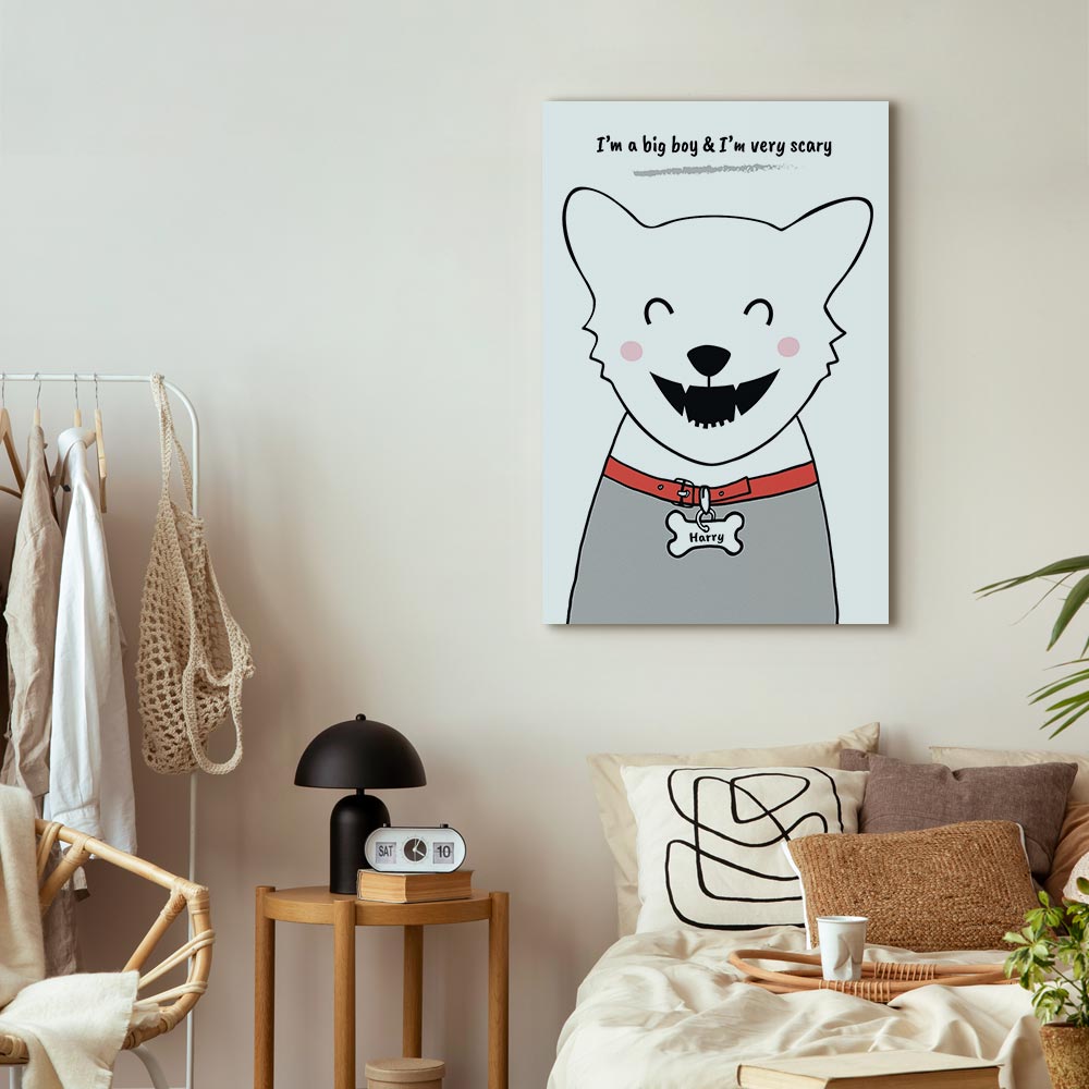 Funny Dog Quote Canvas Print
