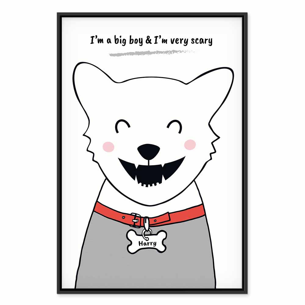 Funny Dog Quote Canvas Print