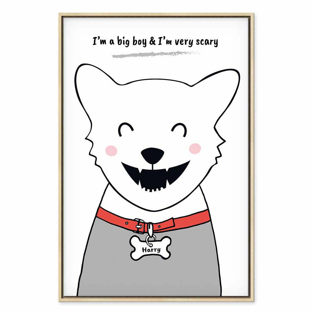 Funny Dog Quote Canvas Print