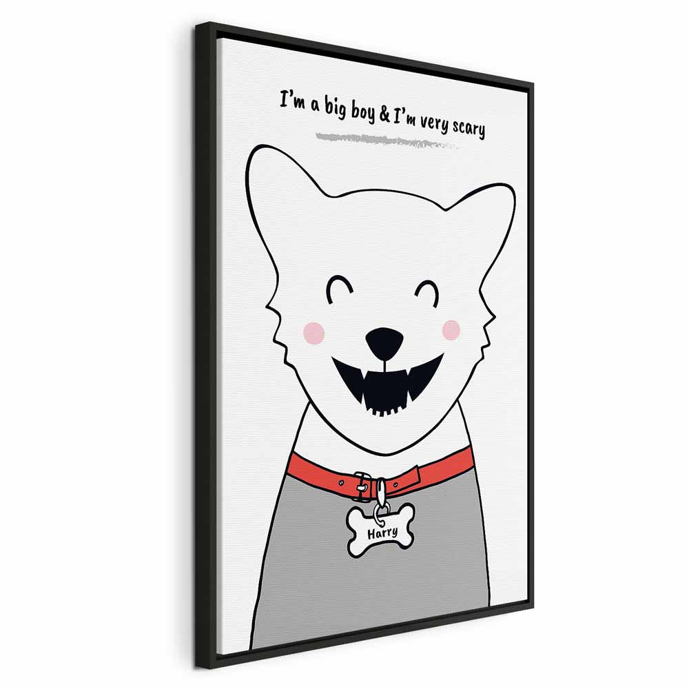 Funny Dog Quote Canvas Print