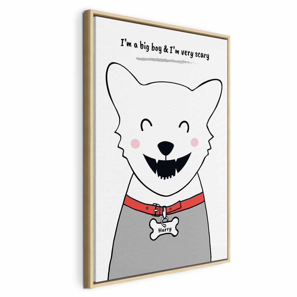 Funny Dog Quote Canvas Print