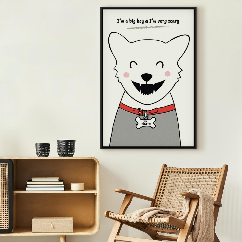Funny Dog Quote Canvas Print