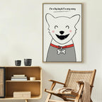 Funny Dog Quote Canvas Print