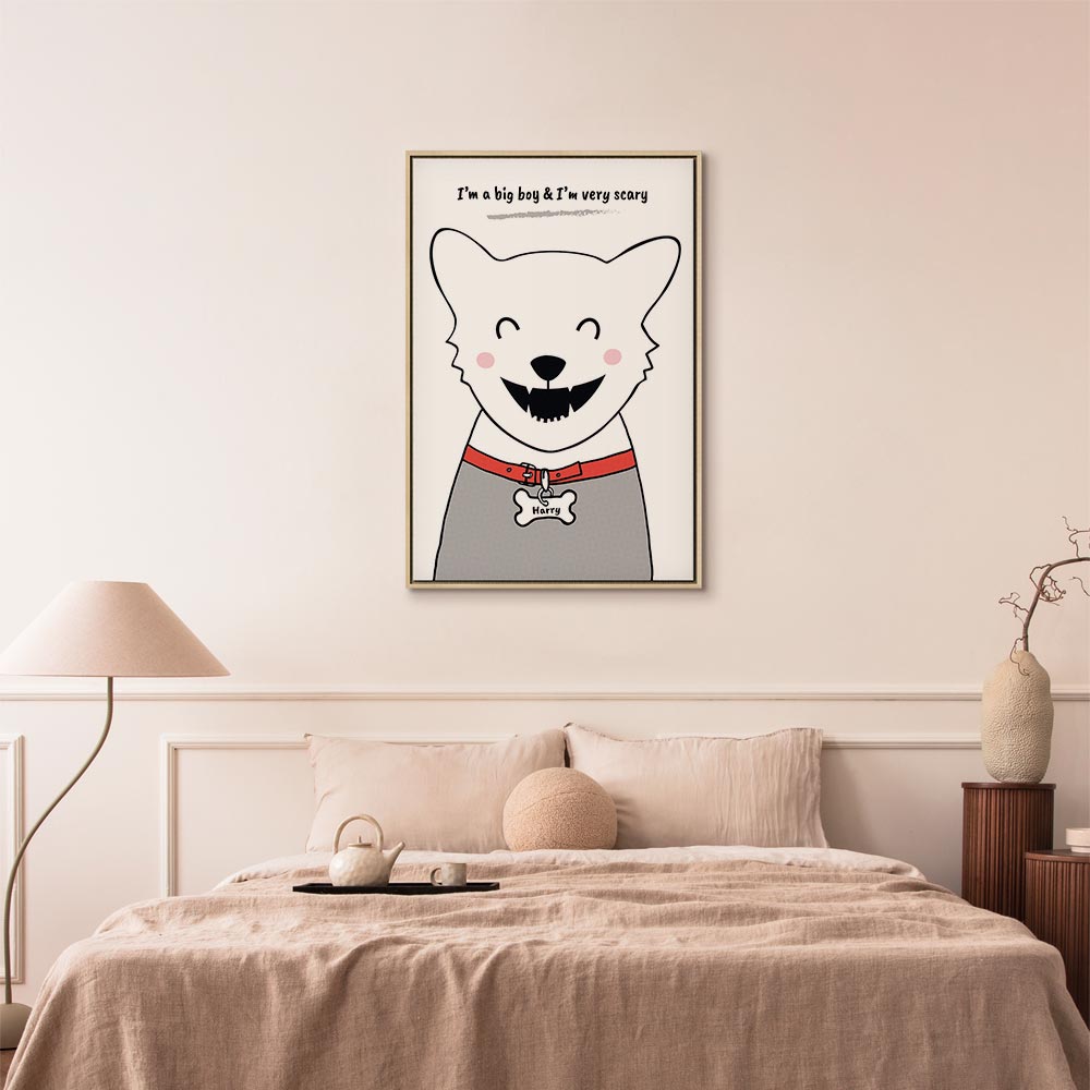 Funny Dog Quote Canvas Print