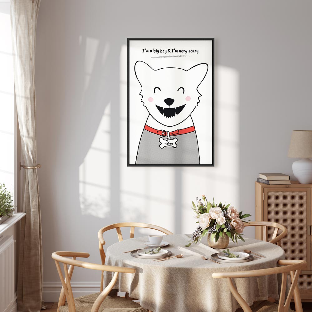 Funny Dog Quote Canvas Print