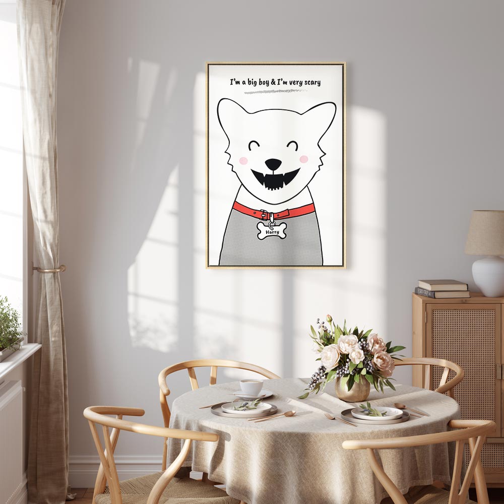 Funny Dog Quote Canvas Print