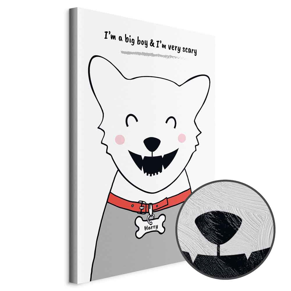 Funny Dog Quote Canvas Print