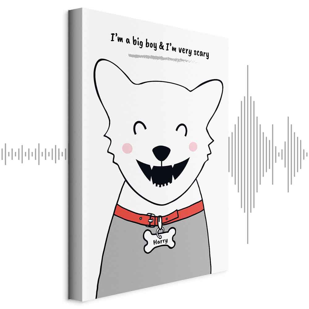 Funny Dog Quote Canvas Print