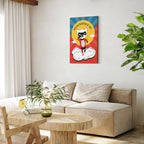 Dear Cat Funny Inscription Vertical Canvas Print