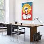 Dear Cat Funny Inscription Vertical Canvas Print