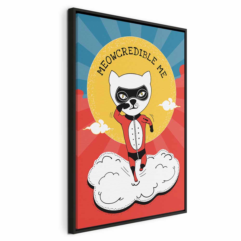 Dear Cat Funny Inscription Vertical Canvas Print