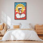 Dear Cat Funny Inscription Vertical Canvas Print