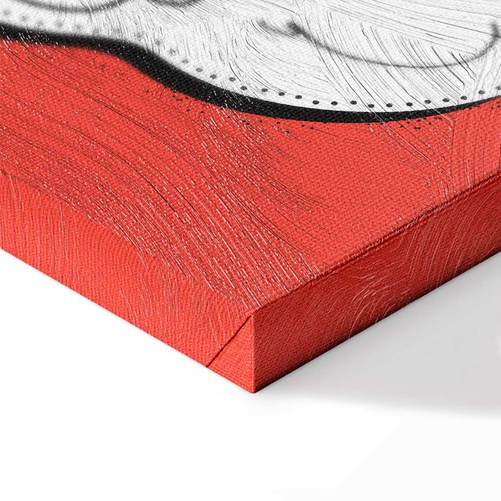 Dear Cat Funny Inscription Vertical Canvas Print