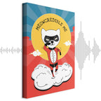 Dear Cat Funny Inscription Vertical Canvas Print