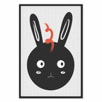 Funny Rabbit Portrait Canvas Print
