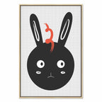 Funny Rabbit Portrait Canvas Print