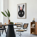 Funny Rabbit Portrait Canvas Print