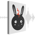 Funny Rabbit Portrait Canvas Print